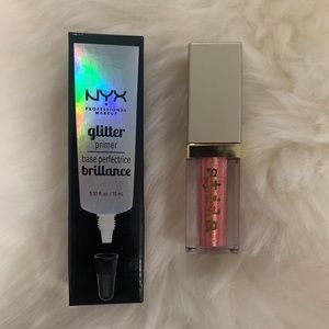 Stila Glitter & Glow liquid eyeshadow and NYX glitter primer